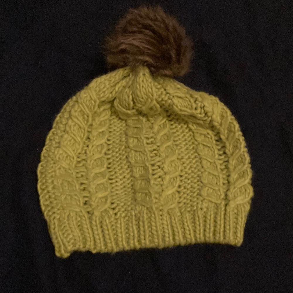 Green beanie